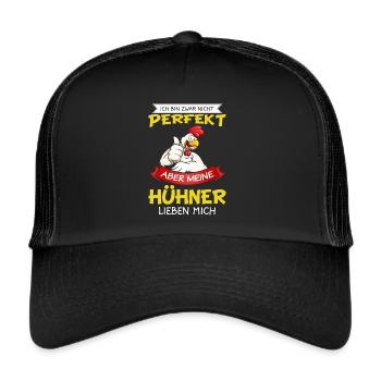 Chicken Chicken Chicken Chicken Chicken Chicken Poultry - Trucker Cap - black/black - Front