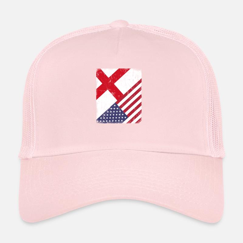 England British American Flag Trucker Cap