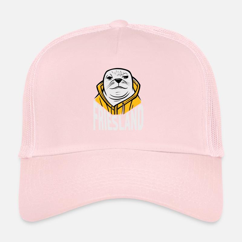 Frise, Freche Robbe avec frise Casquette trucker 