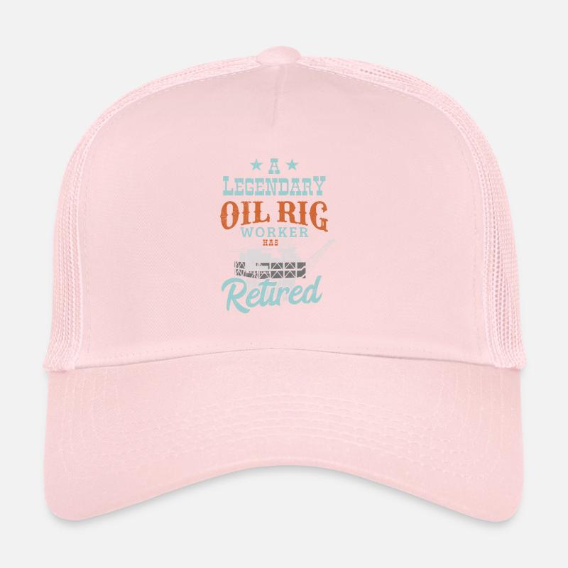 Retired Oil Rig Worker Trucker Cap