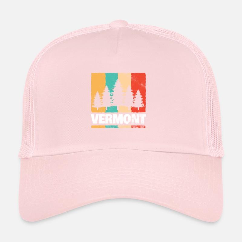 Rétro de la forêt du Vermont Casquette trucker 