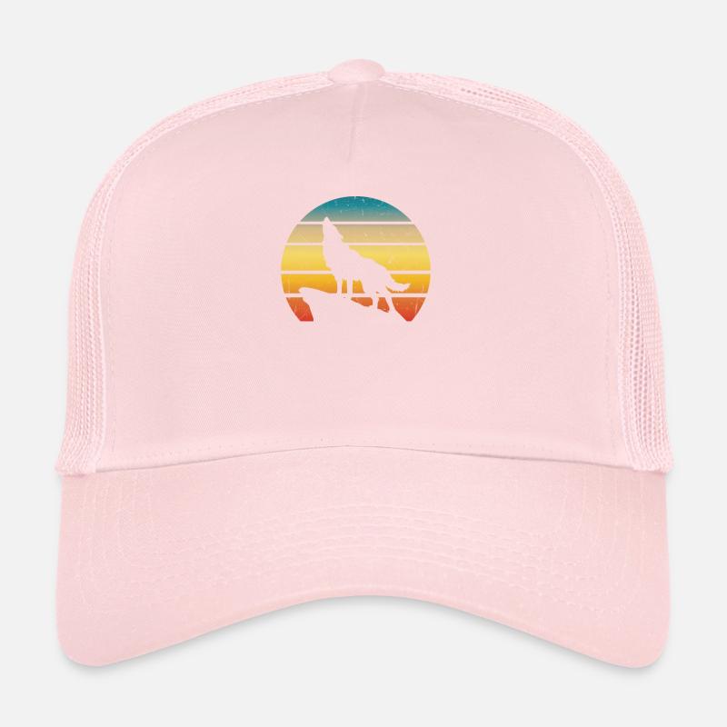 Retro Wolf Trucker Cap