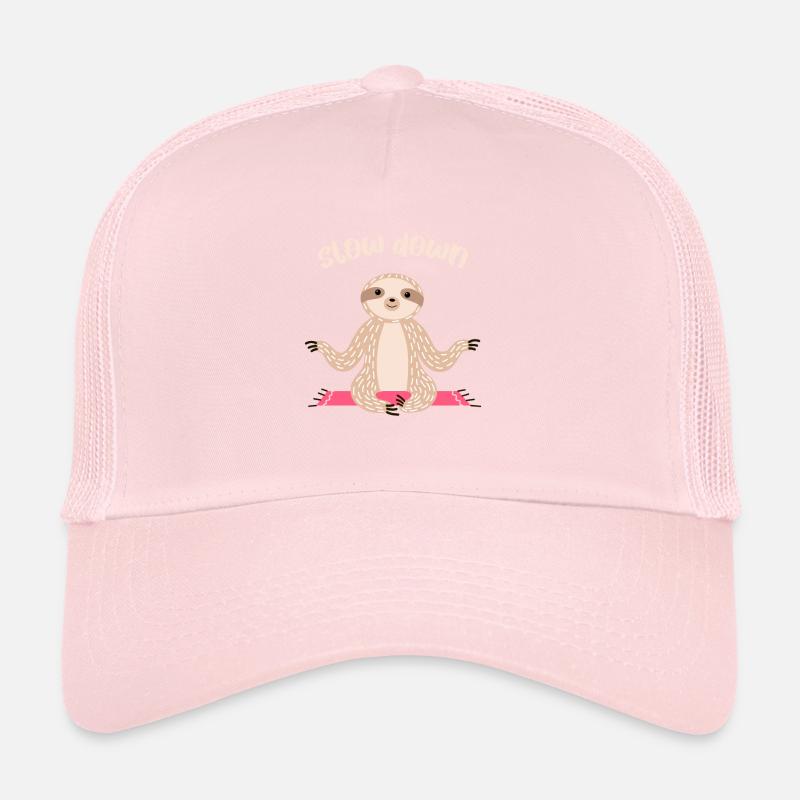 Slow Sloth Down Yoga Meditation Asana Zen Gift Trucker Cap