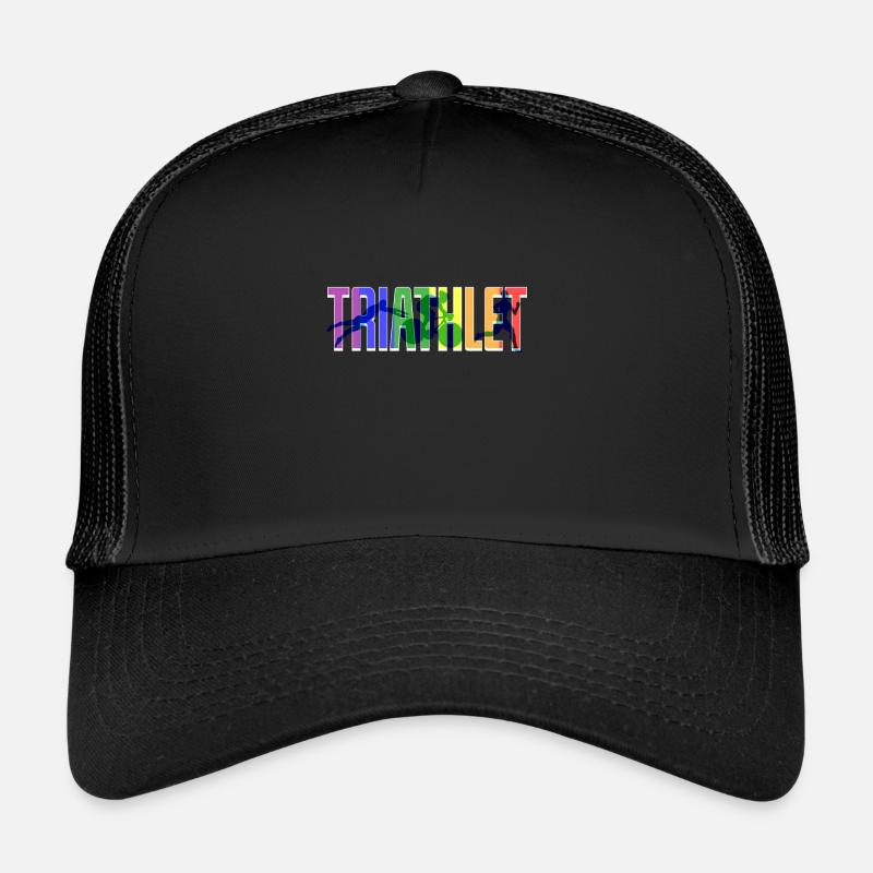 Lgbt Triathlet - Trucker Cap - Schwarz/Schwarz