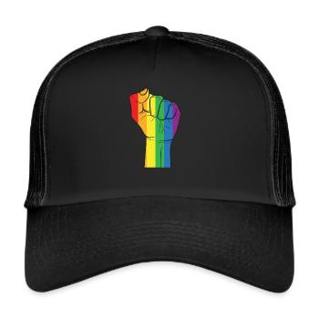 Lgbt - Trucker Cap - Schwarz/Schwarz - Vorne