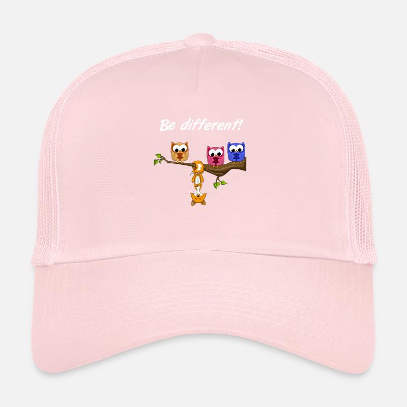 Be Different! - Sweet Fun Saying - Fox Motto Trucker Cap