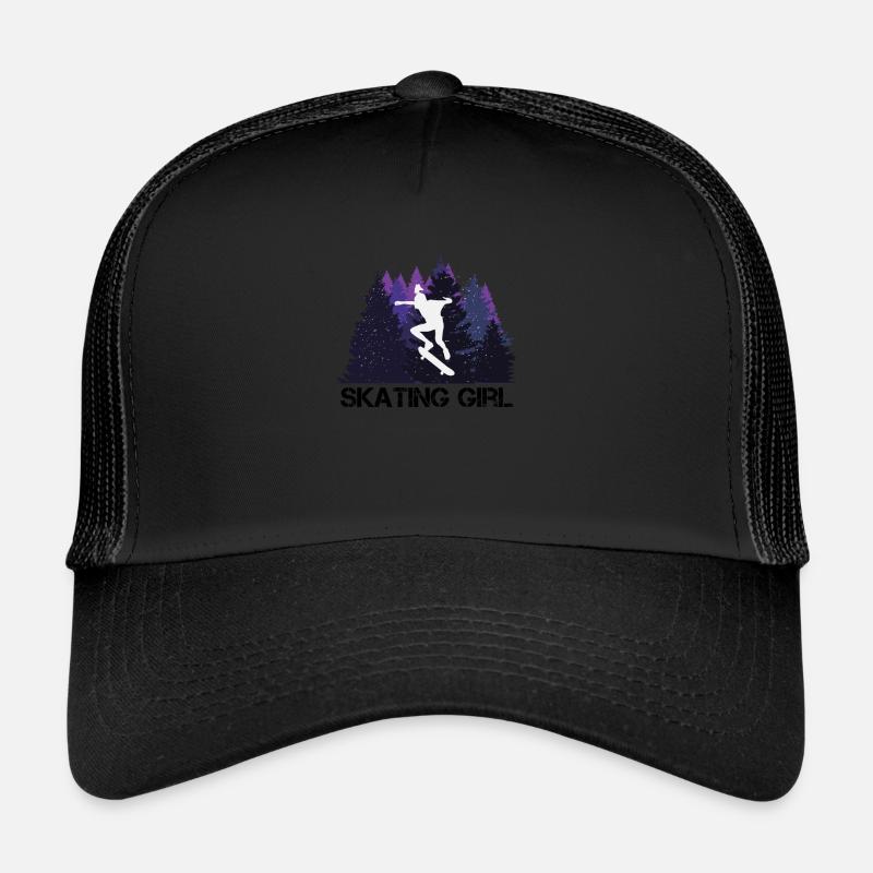 Skateboard filles dans la belle nature Casquette trucker 