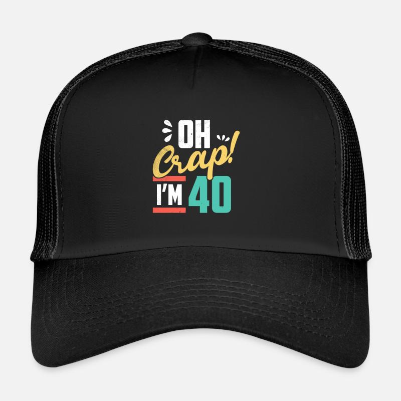 40th birthday Trucker Cap