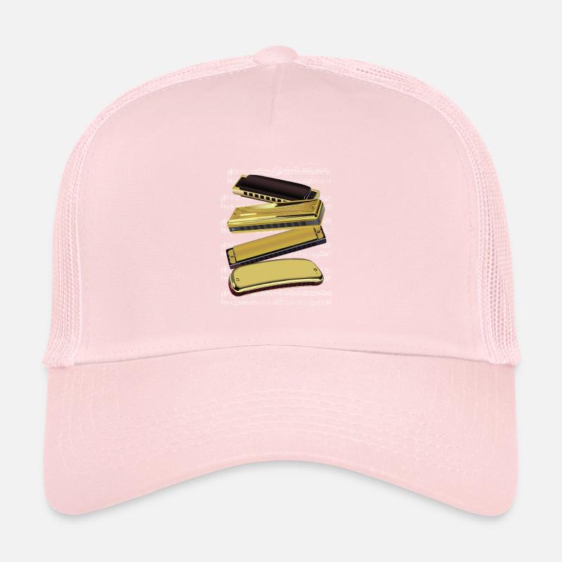 Harmonica Notes Musique Son Acoustique Blues Cadeau Casquette trucker 