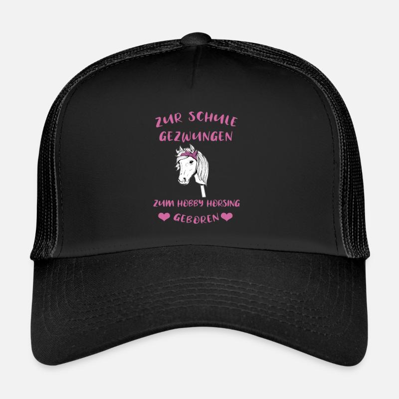 Hobby Horsing Hobby Horse Geschenkidee - Trucker Cap - Schwarz/Schwarz