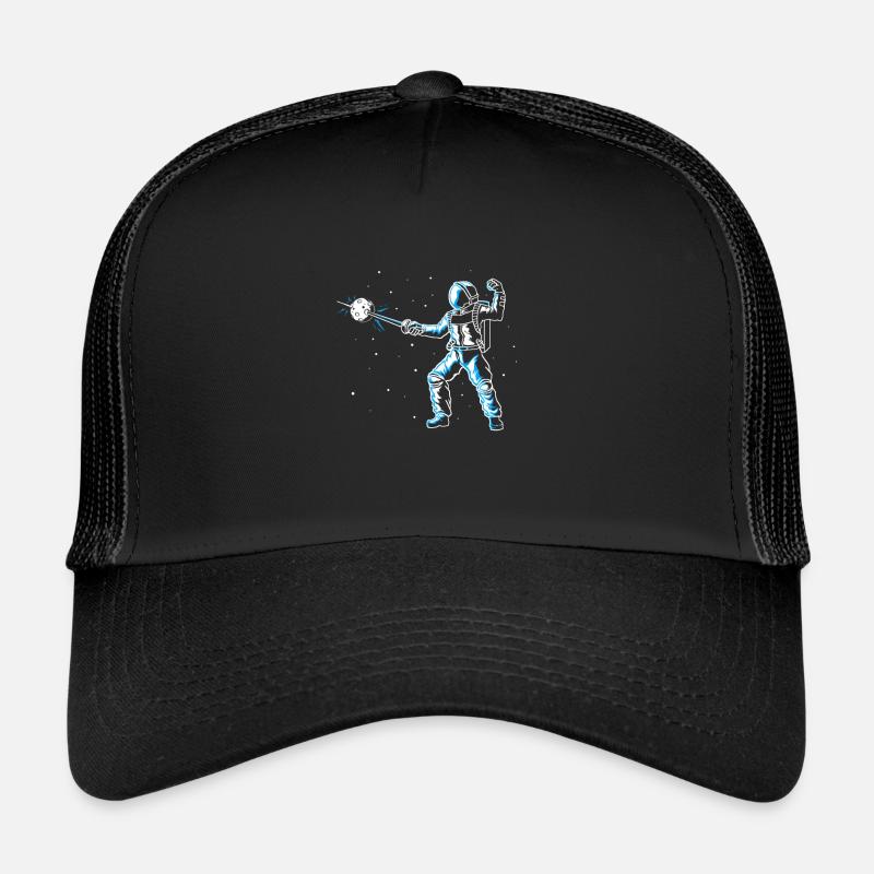 Astronaute Escrime Épée Épée Épée Degen Escrimeur drôle - Casquette trucker  - noir/noir