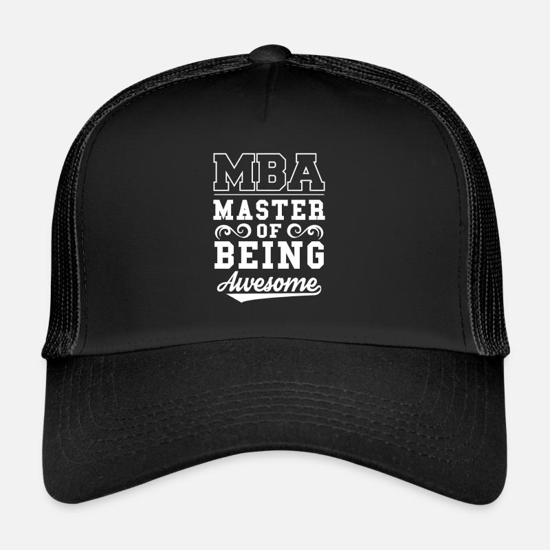 Funny MBA College Degree Masters Trucker Cap
