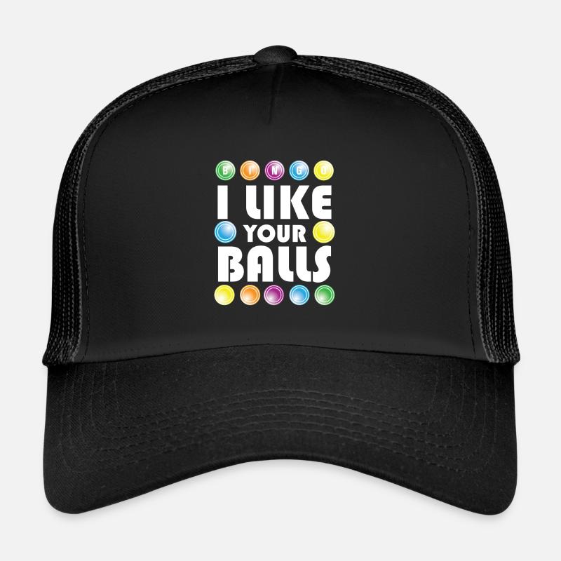 Bingo Balls Funny Trucker Cap