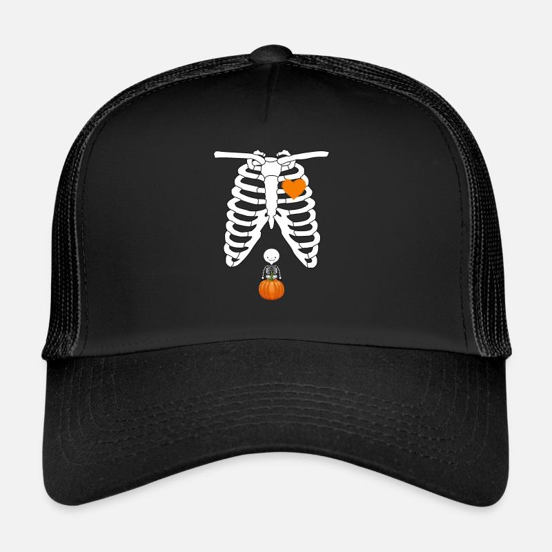 Squelette Bébé Enceinte Radiographie Rib Cage Casquette trucker 