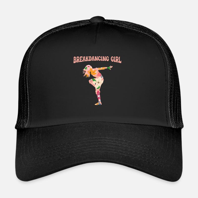 Breakdance Breakdancer Breakdancing - Czapka truckerka - czarny/czarny