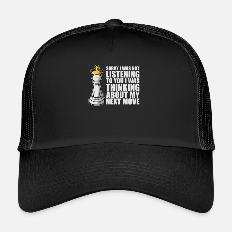 Chess chess piece - Trucker Cap - black/black
