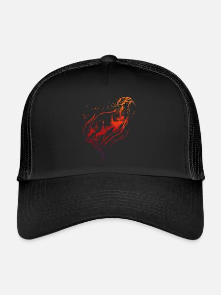 Otter - Trucker Cap - black/black - Front