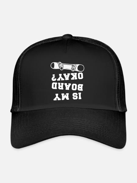 Le snowboard est ma planche d’accord - Casquette trucker  - noir/noir - Devant
