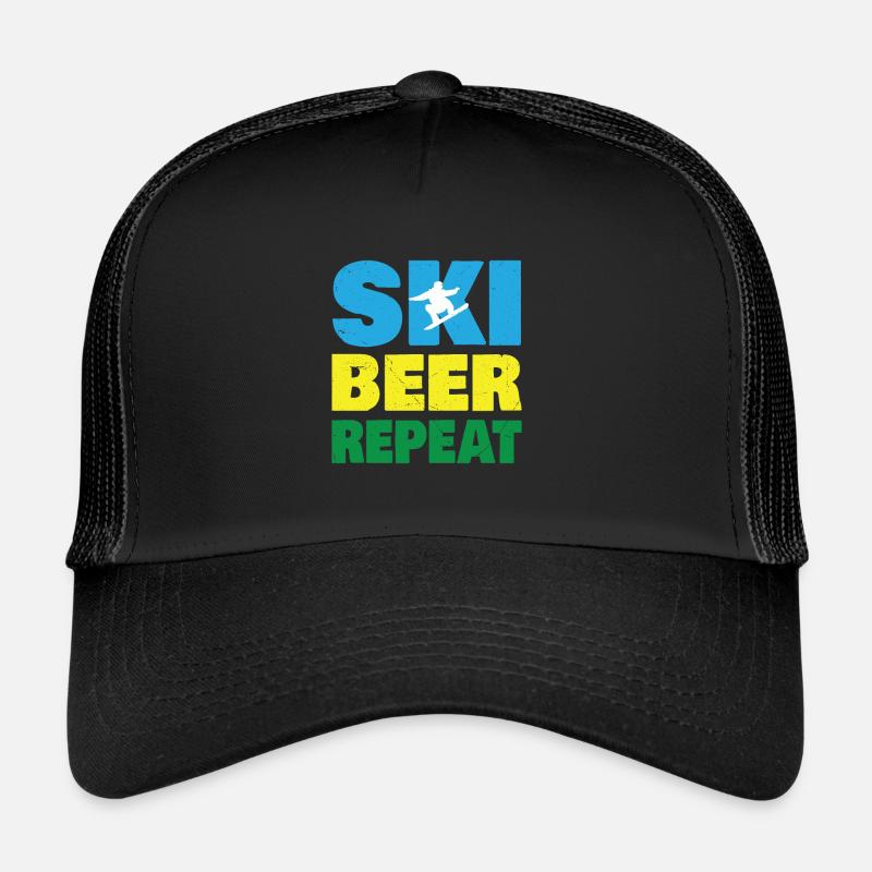 Ski Beer Répéter Drôle De Ski Casquette trucker 
