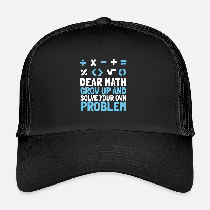 Professeur de mathématiques Mathématicien Professeur de mathématiques Mathématiques Casquette trucker 