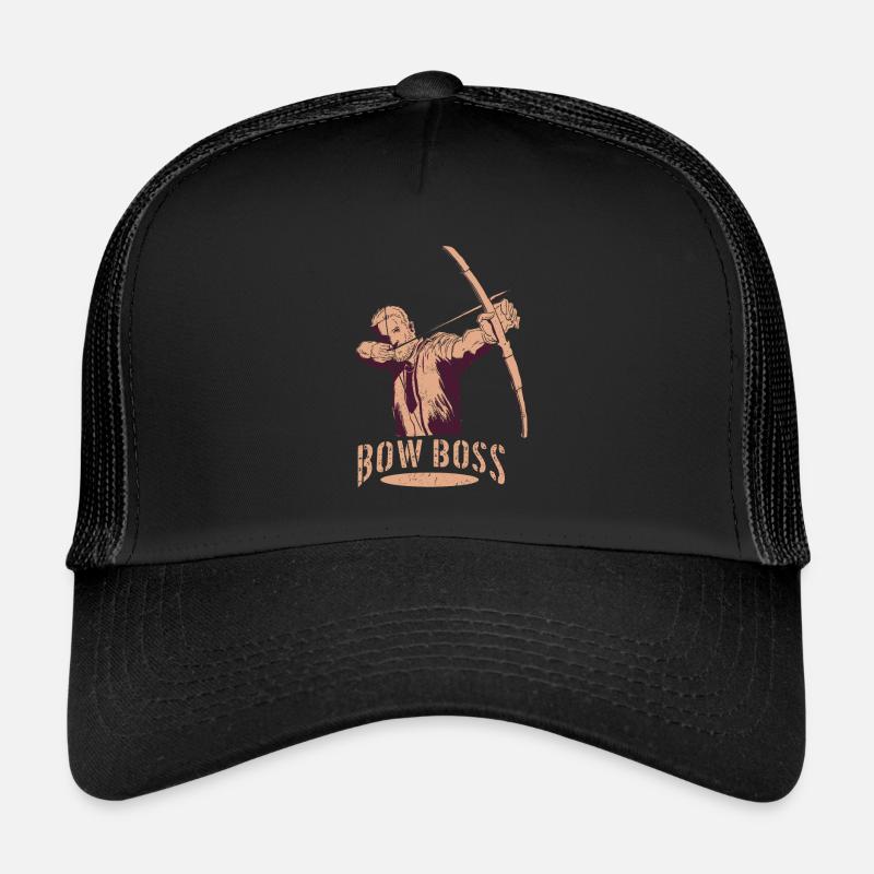 Archer Archery Arrow Archery Archery - Trucker Cap - black/black