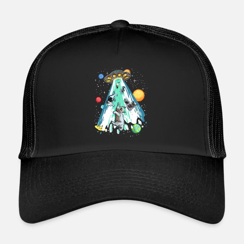 Lustiger Spruch Katze UFO Alien Katzenliebe Trucker Cap