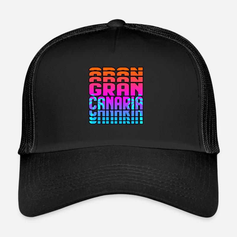 Gran Canaria - Trucker Cap - Schwarz/Schwarz