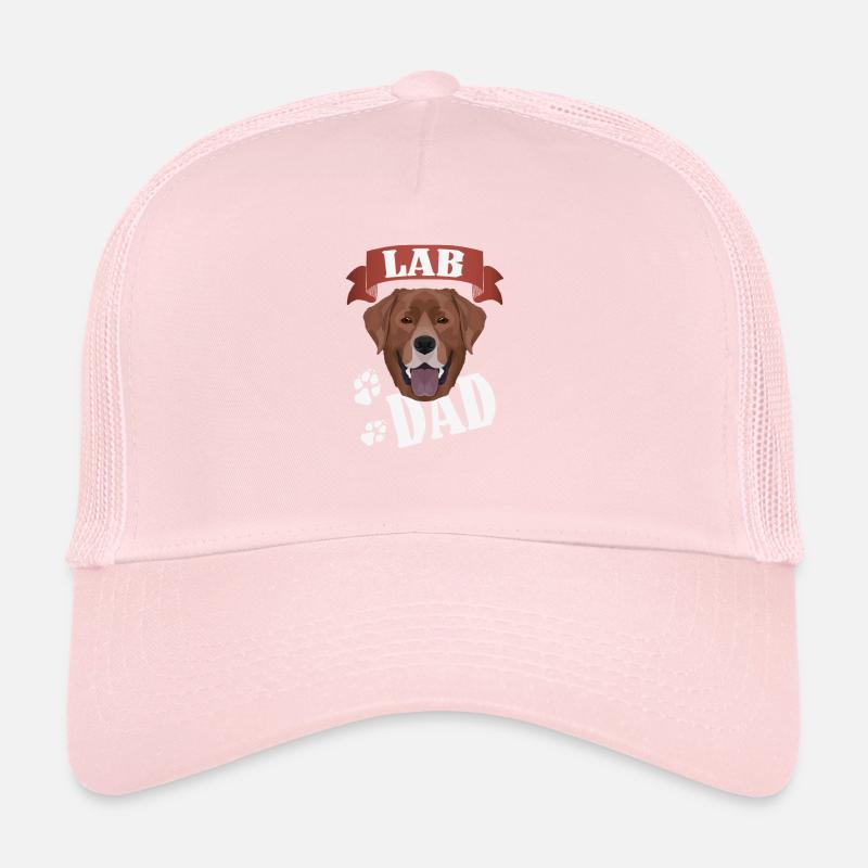 Chocolat Labrador Papa, Chien Papa Casquette trucker 