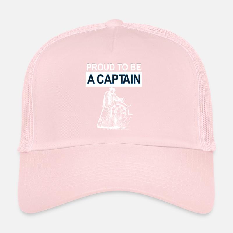 stolzer Kapitän Boot Schifffahrt Kreuzfahrt Gift Trucker Cap