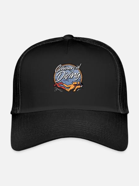 Scuba Diving Divers Diving - Trucker Cap - black/black - Front