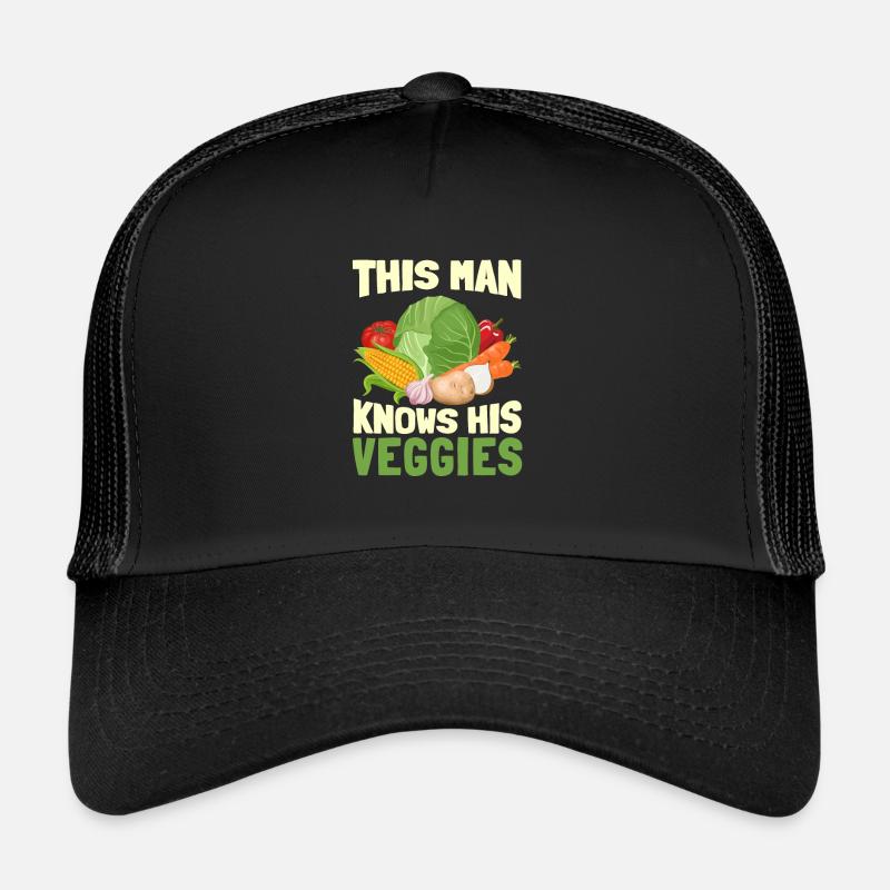 Vegan Veganer - Trucker Cap - Schwarz/Schwarz