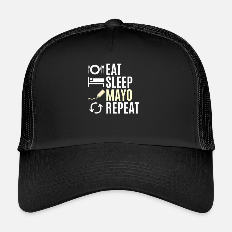Eat mayonnaise gift - Trucker Cap - black/black