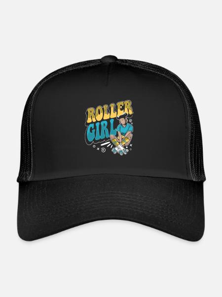 Patins à roulettes Running Rollers - Casquette trucker  - noir/noir - Devant