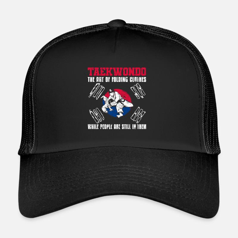 TKD Korean Martial Arts Tae Kwon - Trucker Cap - Schwarz/Schwarz