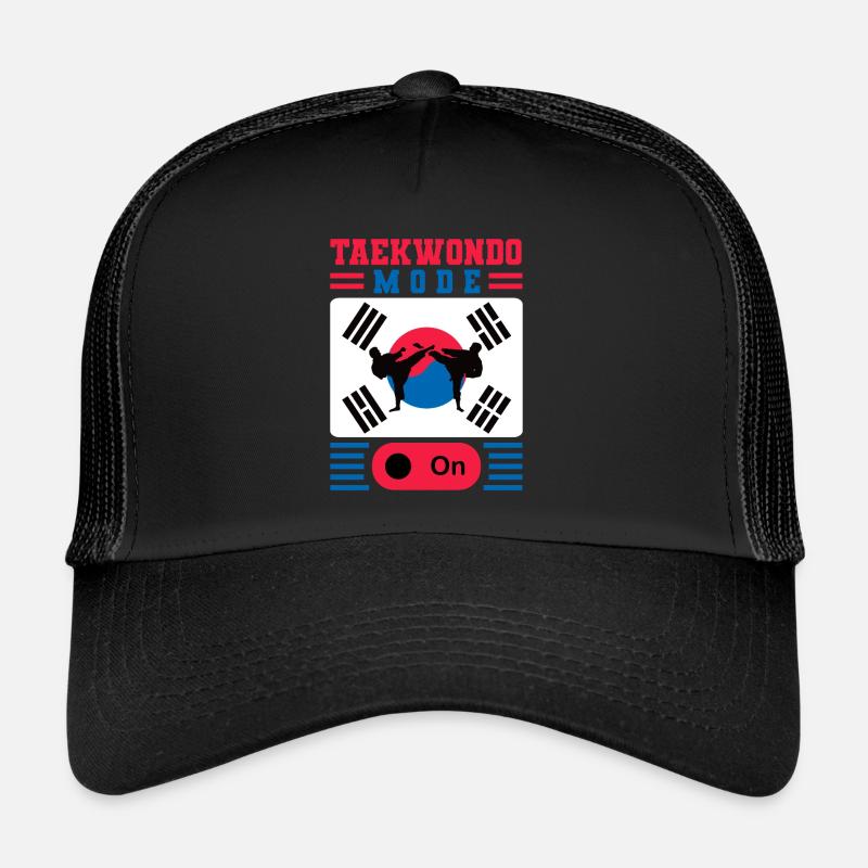 TKD Korean Martial Arts Tae Kwon - Trucker Cap - Schwarz/Schwarz