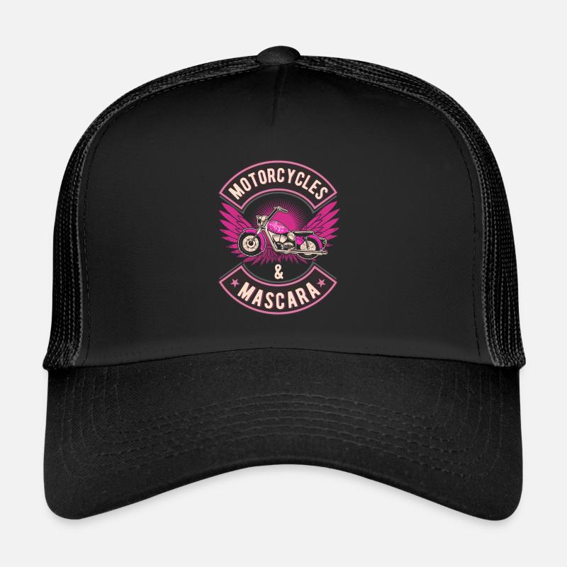 Motorräder Maskara Mädchen Biker Motoradfahren Trucker Cap
