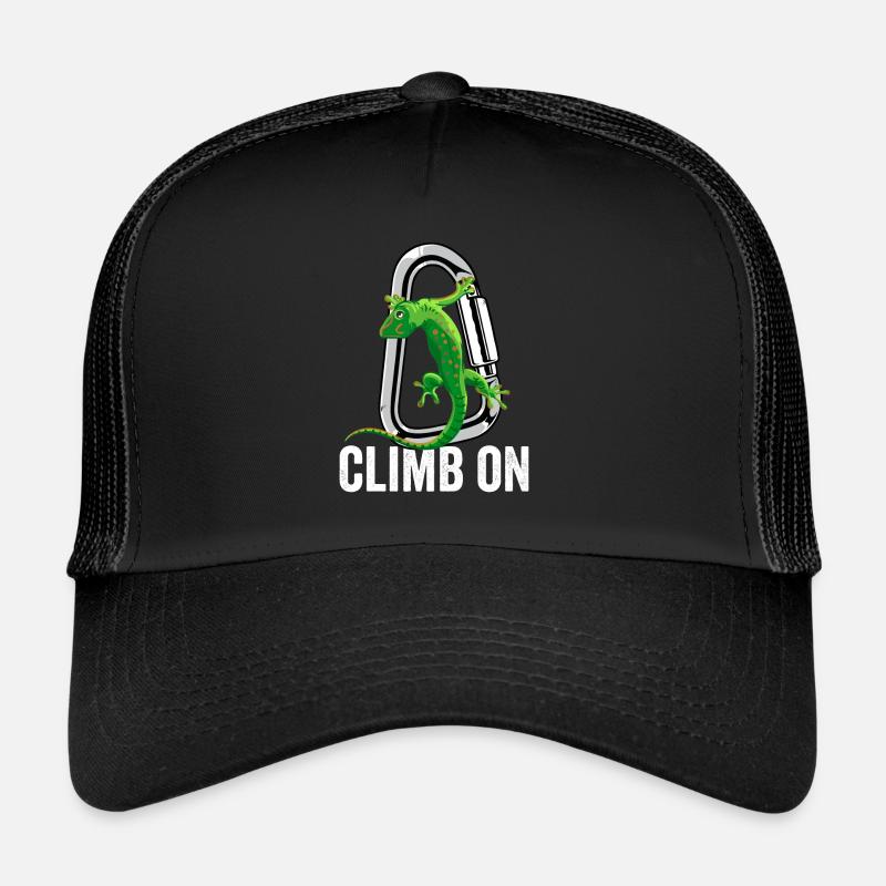 Klettern Klettern Weiter - Trucker Cap - Schwarz/Schwarz