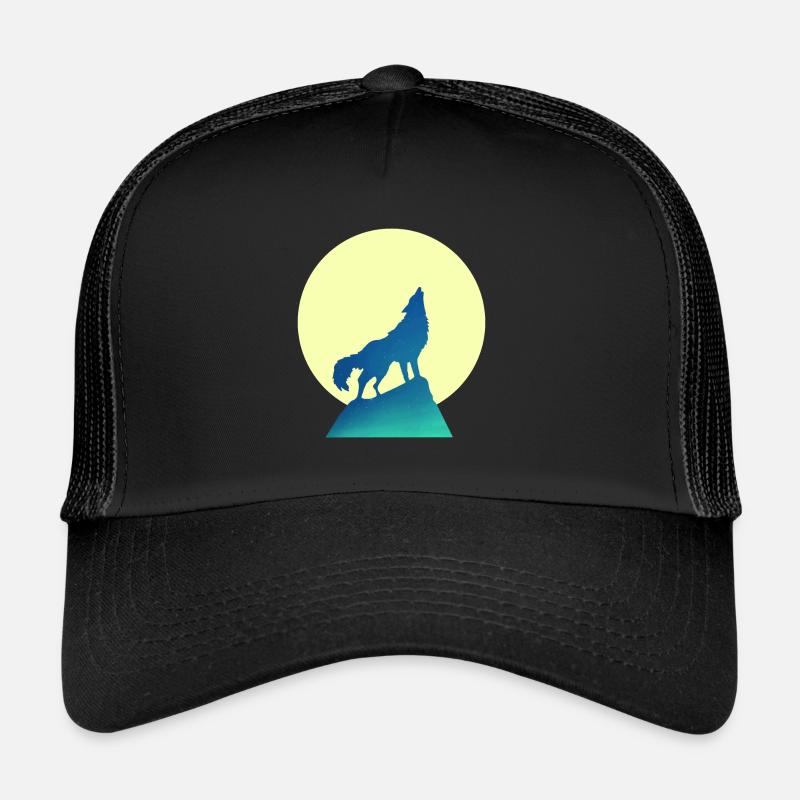 Wolf Mond Silhouette Trucker Cap
