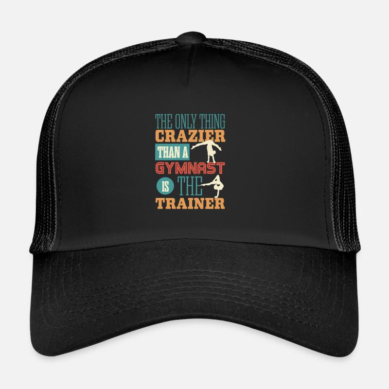 The coach is crazy, gymnastics Trucker Cap