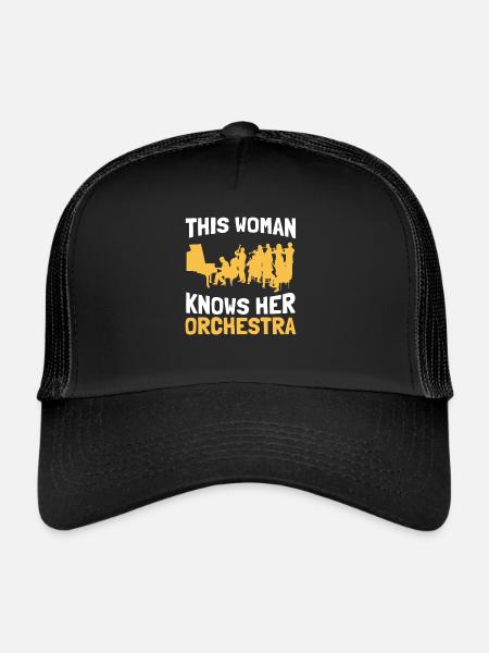 Orchestra Classical Concert Classical Music - Trucker Cap - black/black - Front