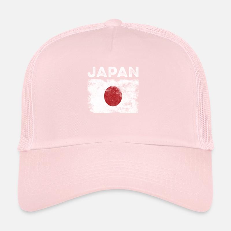 Drapeau japonais en détresse - Drapeau japonais Casquette trucker 