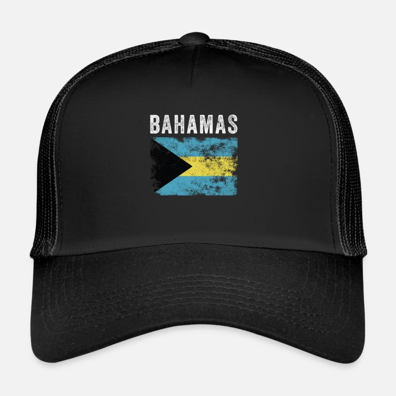 Drapeau des Bahamas en détresse - Drapeau des Bahamas Casquette trucker 