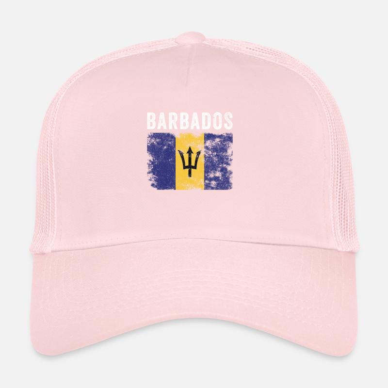 Barbados Flagge Distressed Barbadian Flagge Trucker Cap