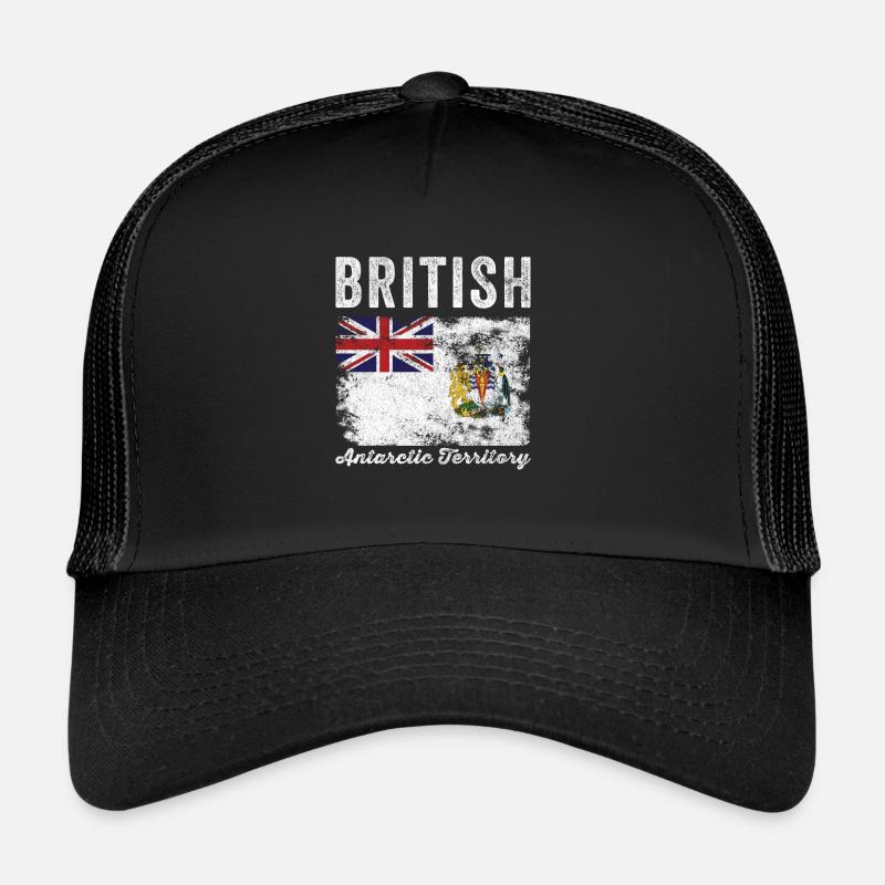 Drapeau du Territoire antarctique britannique Casquette trucker 