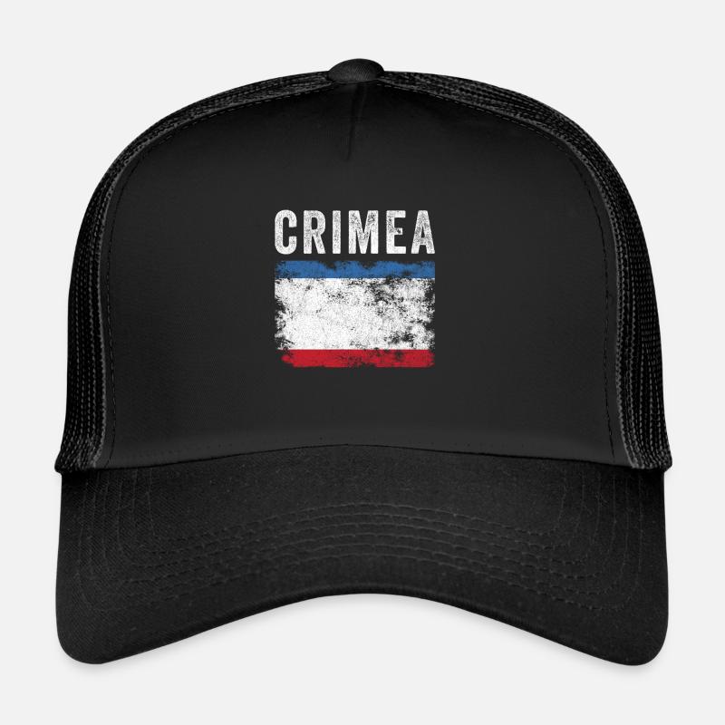 Crimea Flag Distressed - Tatar Flag Trucker Cap