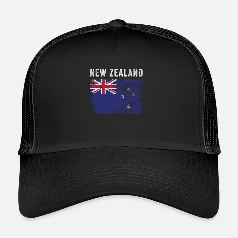 Drapeau néo-zélandais en détresse Casquette trucker 