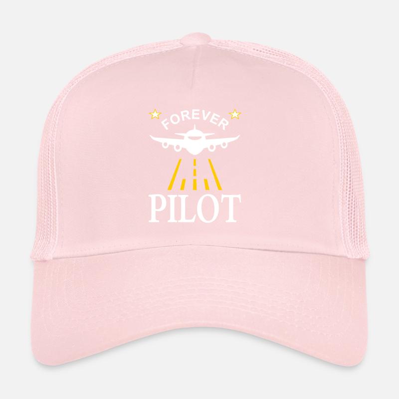 Forever Pilot Captain Airplane Flying Gift Casquette trucker 