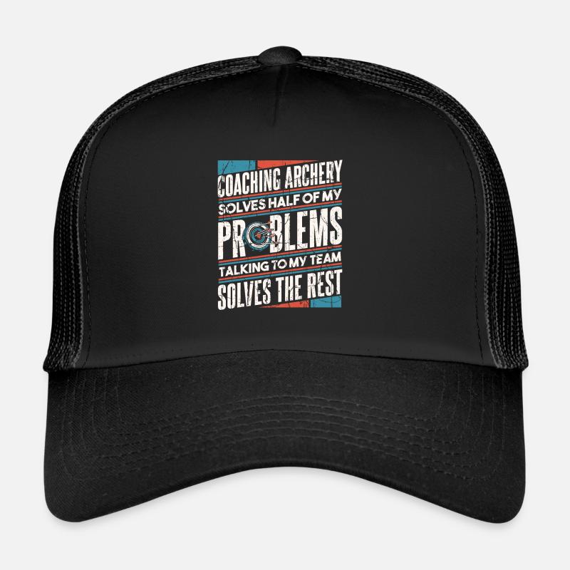 Archer Archery Arrow Archery Archery - Trucker Cap - black/black