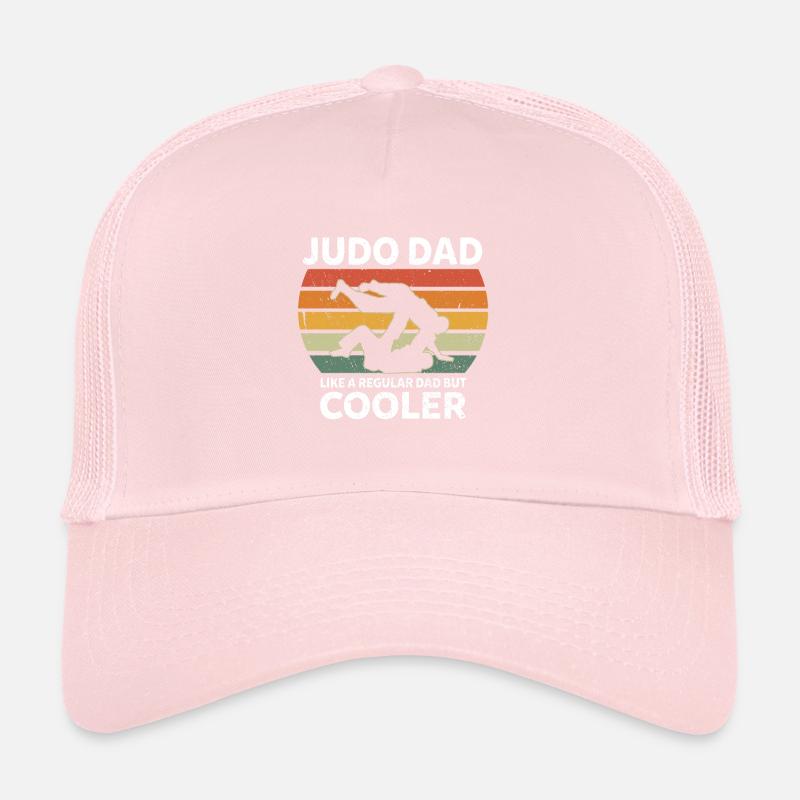 Retro Judo Dad Like A Regular Dad But Cooler Trucker Cap