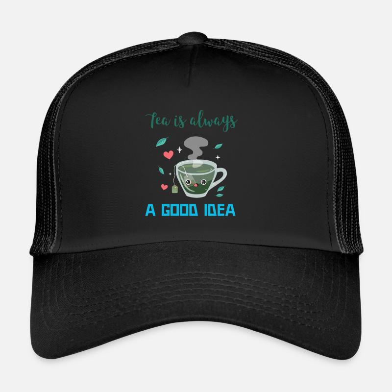 Tee trinken Teekanne Teetrinker Spruch Geschenk Trucker Cap